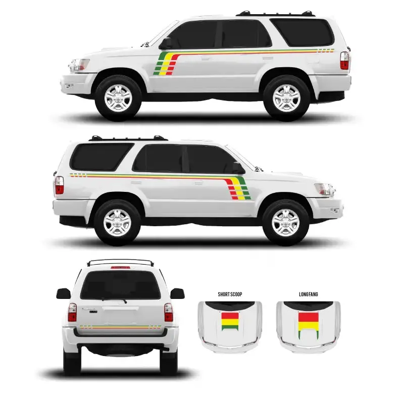 1996–2002 4Runner Checkered Stripe Decal Kit