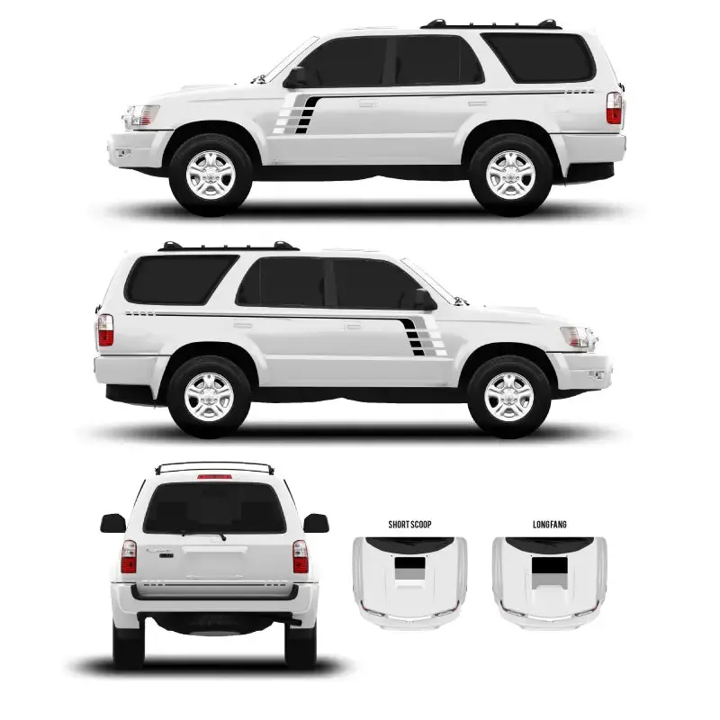 1996–2002 4Runner Checkered Stripe Decal Kit