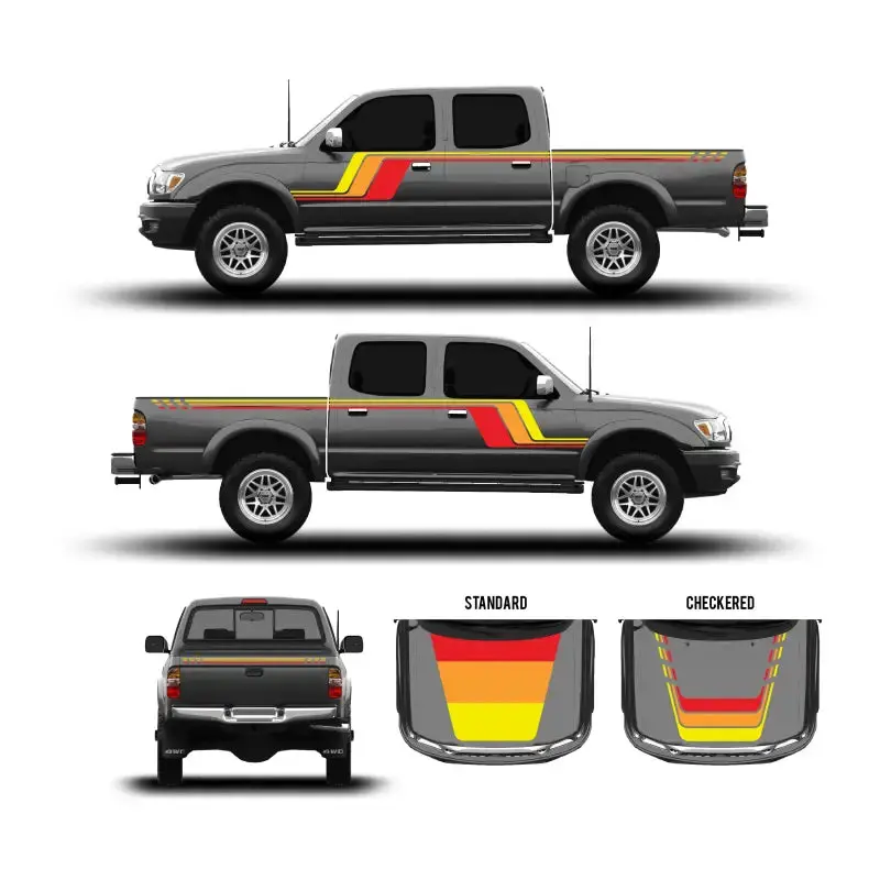 2001-04  Checkered Stripe Kit For Tacoma 1