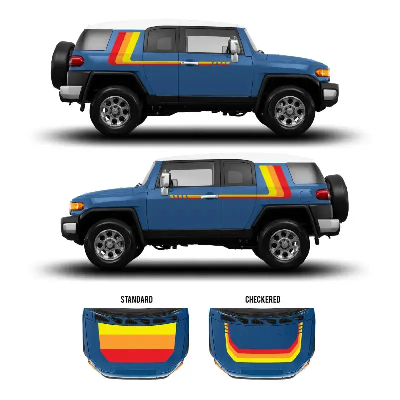 2007-14 Checkered Stripe Kit For Fj Cruiser 1