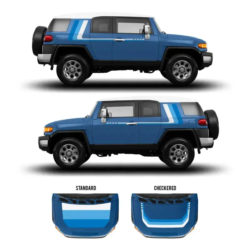 2007-14 Checkered Stripe Kit For Fj Cruiser 11
