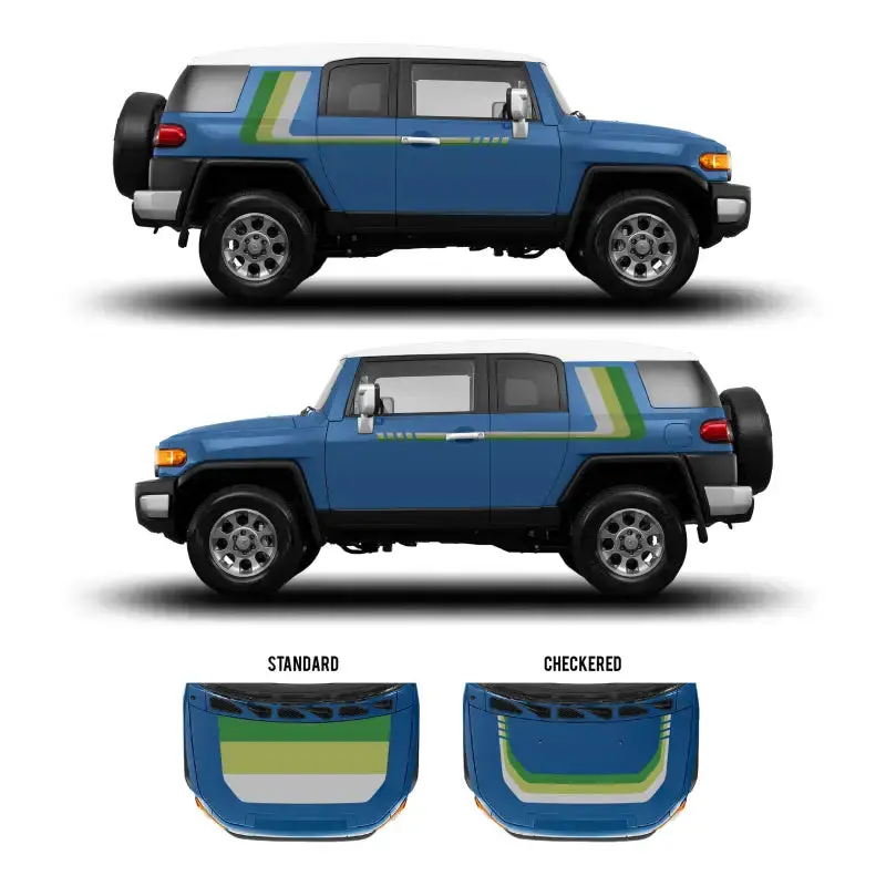 2007-14 Checkered Stripe Kit For Fj Cruiser 16