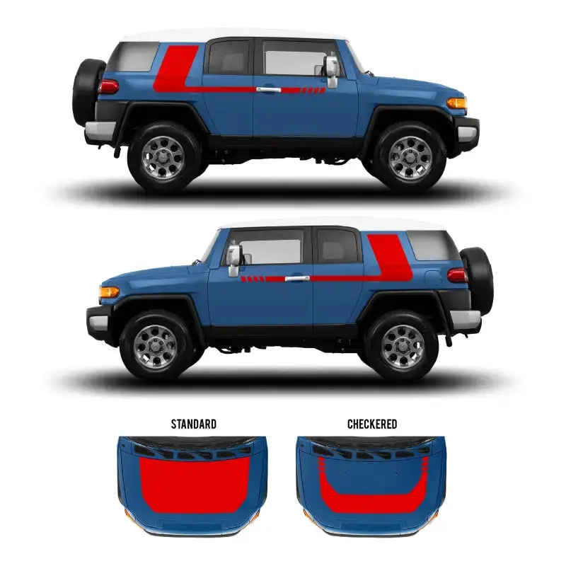 2007-14 Checkered Stripe Kit For Fj Cruiser 19