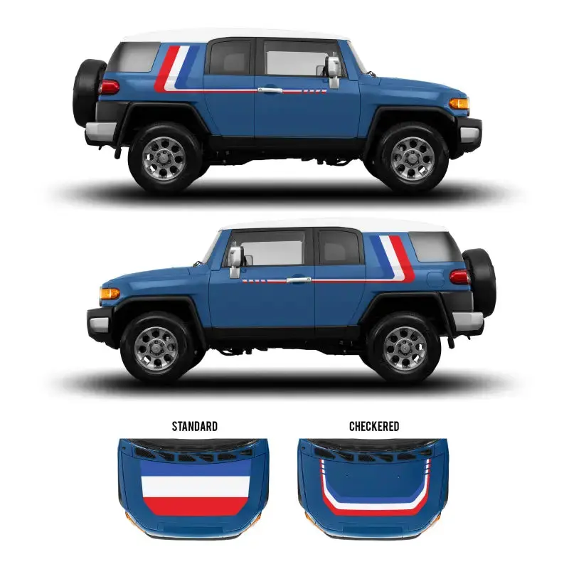 2007-14 Checkered Stripe Kit For Fj Cruiser 21