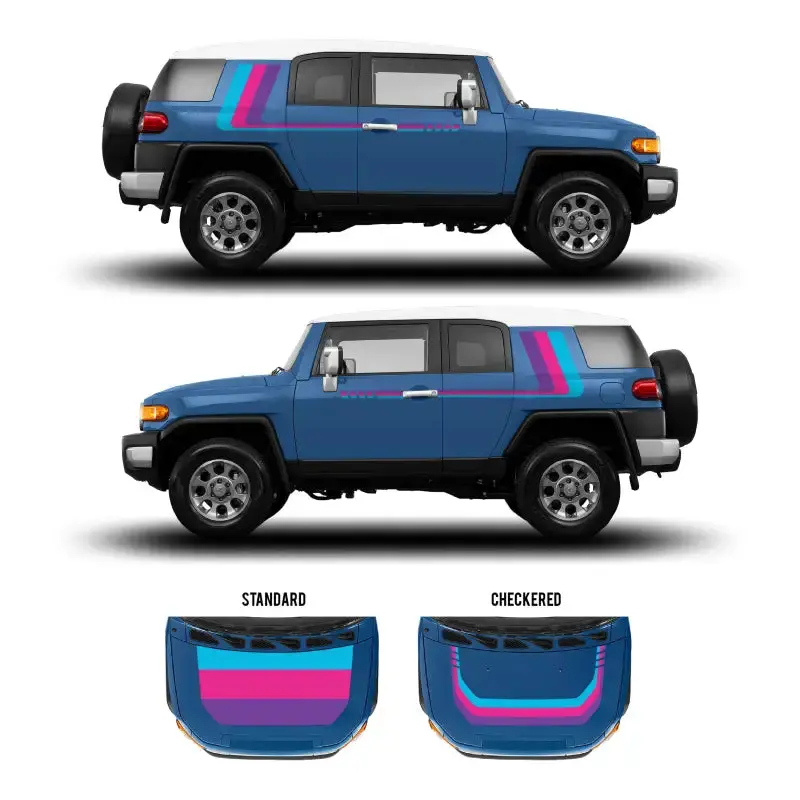 2007-14 Checkered Stripe Kit For Fj Cruiser 31