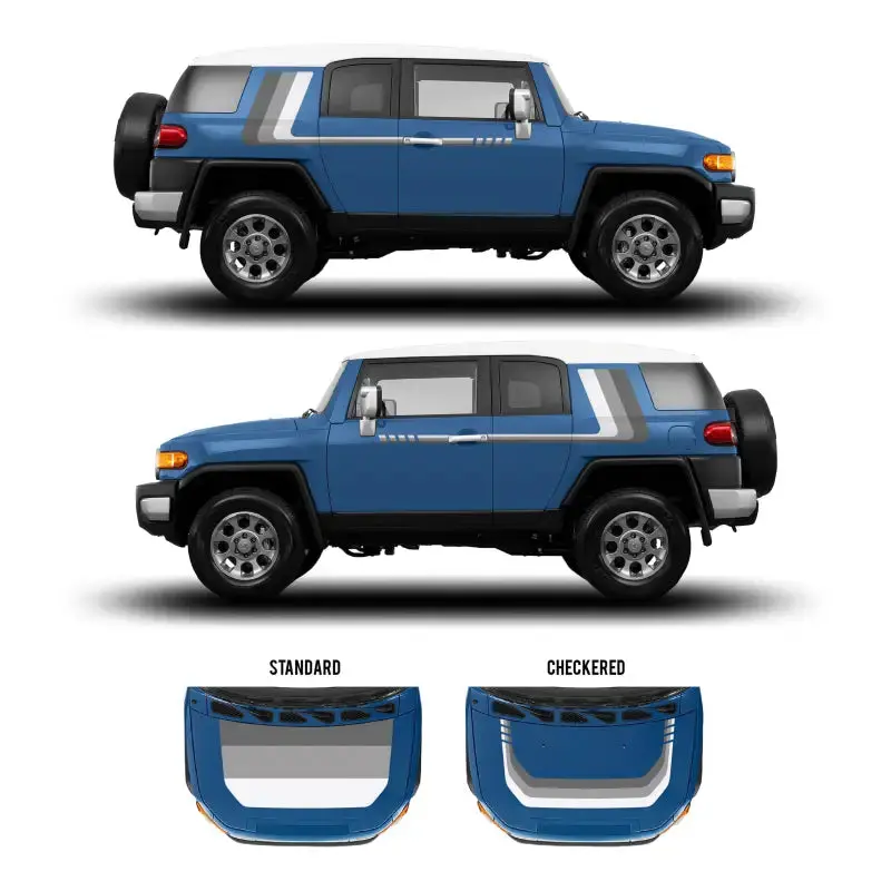 2007-14 Checkered Stripe Kit For Fj Cruiser 36