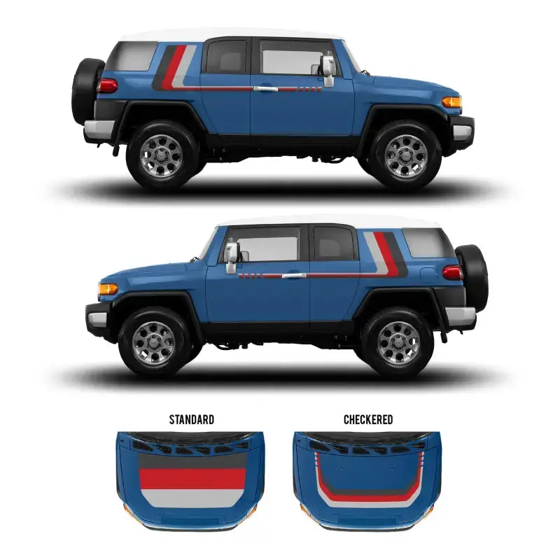 2007-14 Checkered Stripe Kit For Fj Cruiser 41