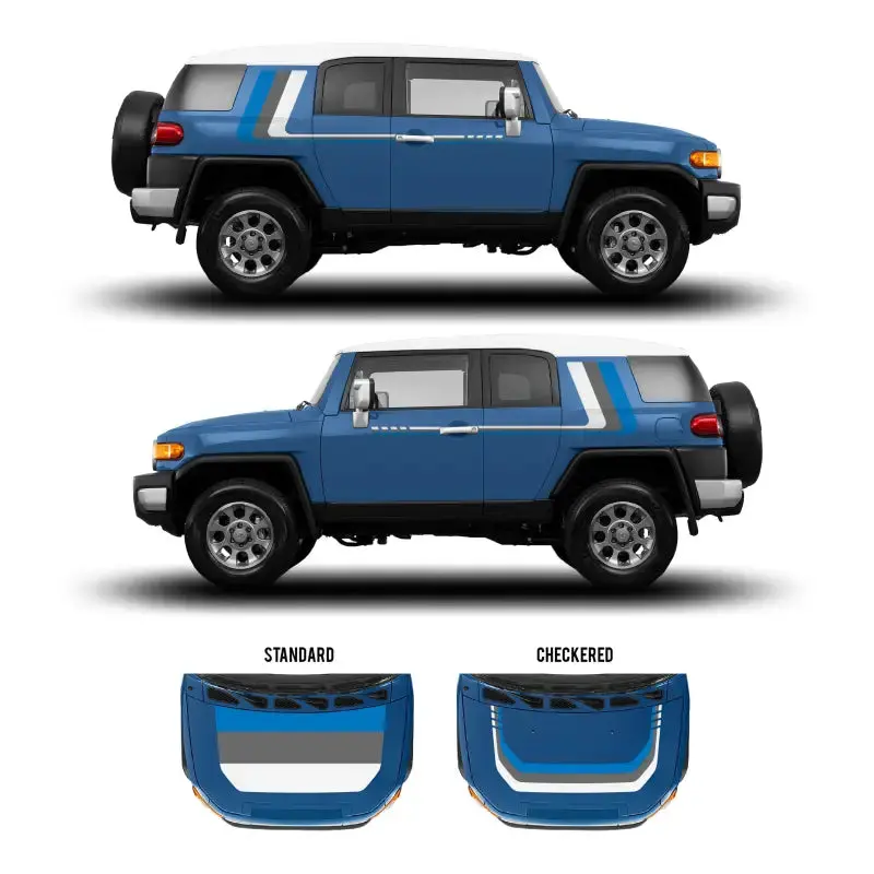 2007-14 Checkered Stripe Kit For Fj Cruiser 46