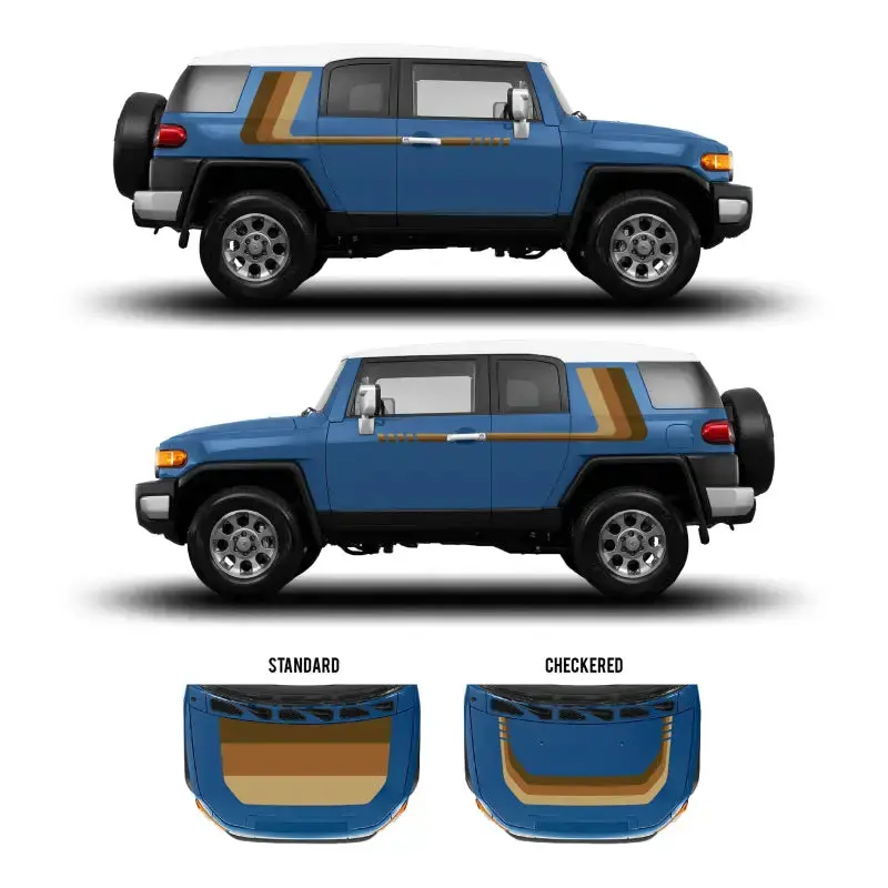 2007-14 Checkered Stripe Kit For Fj Cruiser 51