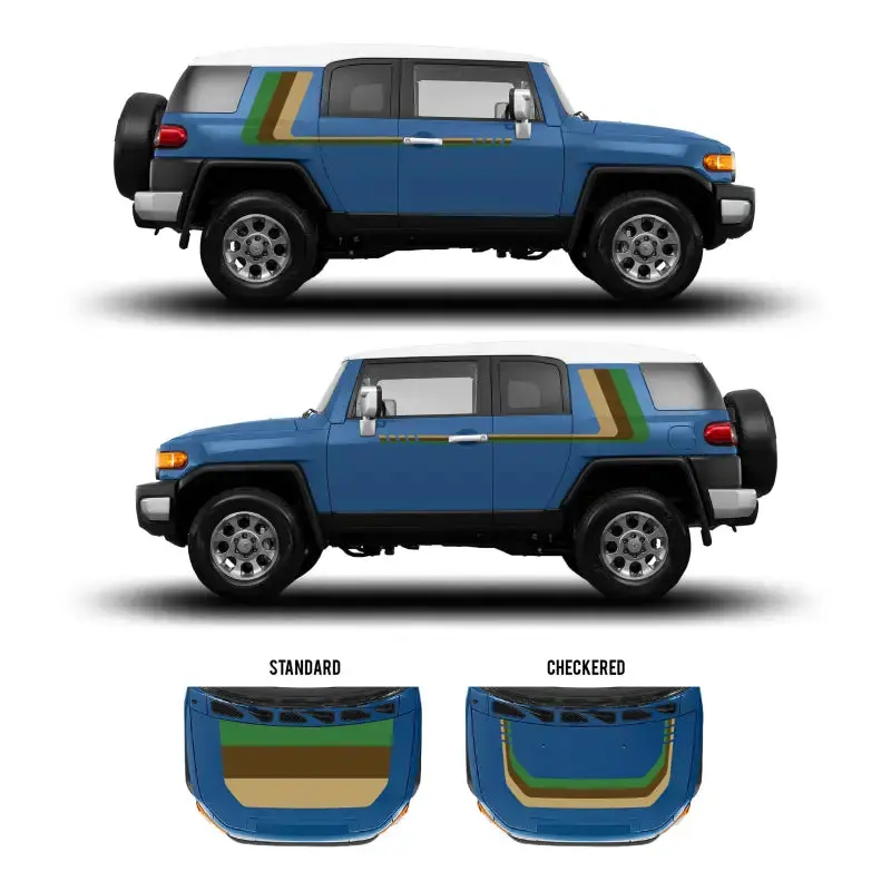 2007-14 Checkered Stripe Kit For Fj Cruiser 56