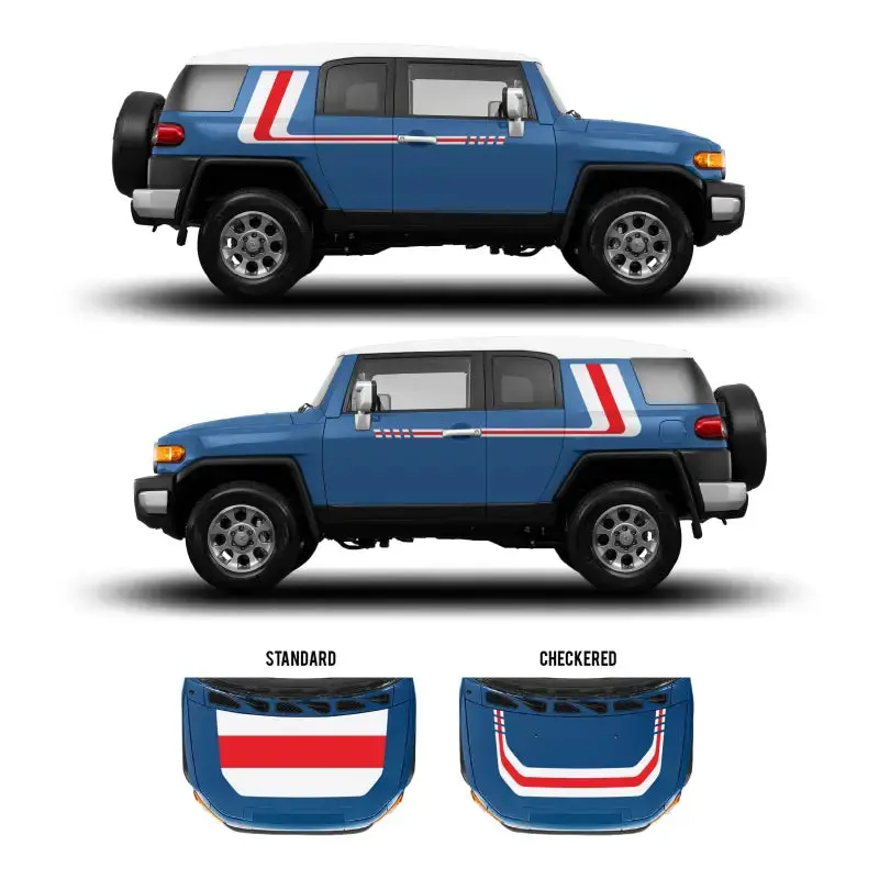 2007–2014 FJ Cruiser Checkered Stripe Decal Kit