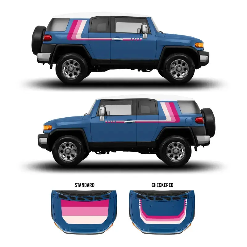 2007–2014 FJ Cruiser Checkered Stripe Decal Kit