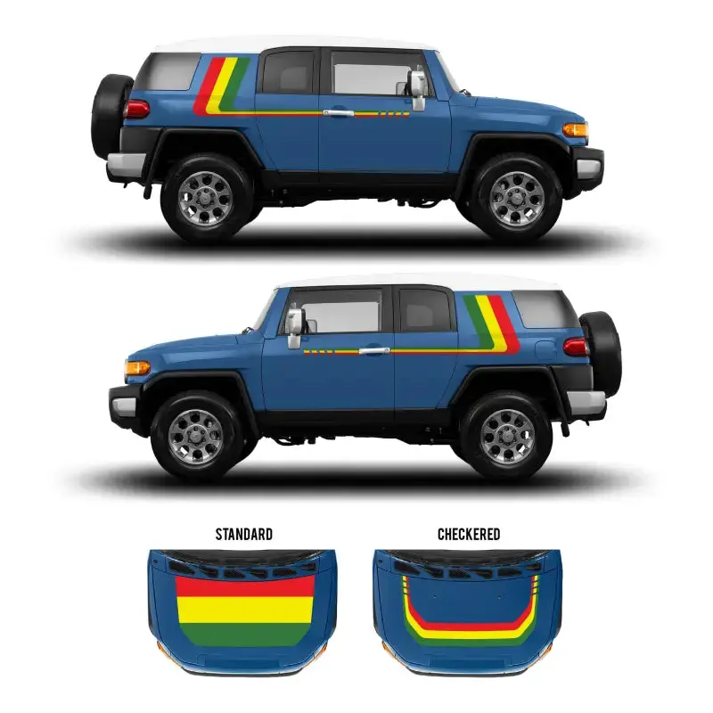 2007–2014 FJ Cruiser Checkered Stripe Decal Kit