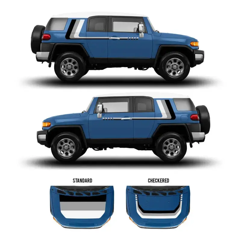 2007–2014 FJ Cruiser Checkered Stripe Decal Kit