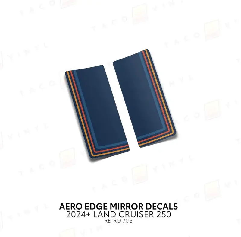 2024+ Aero Edge Mirror Decals For Land Cruiser 250 10