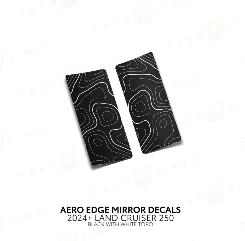 2024+ Aero Edge Mirror Decals For Land Cruiser 250 10