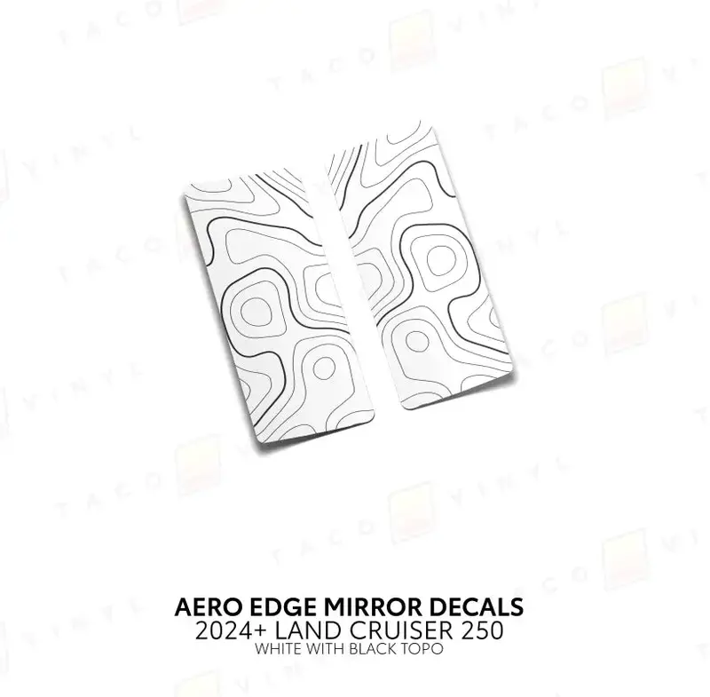 2024+ Aero Edge Mirror Decals For Land Cruiser 250 11