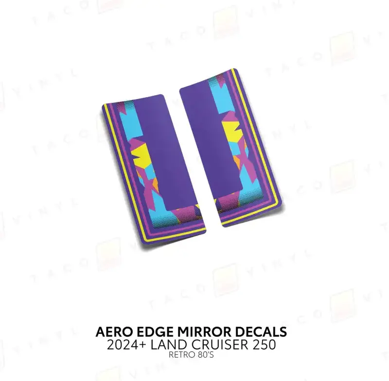 2024+ Aero Edge Mirror Decals For Land Cruiser 250 12