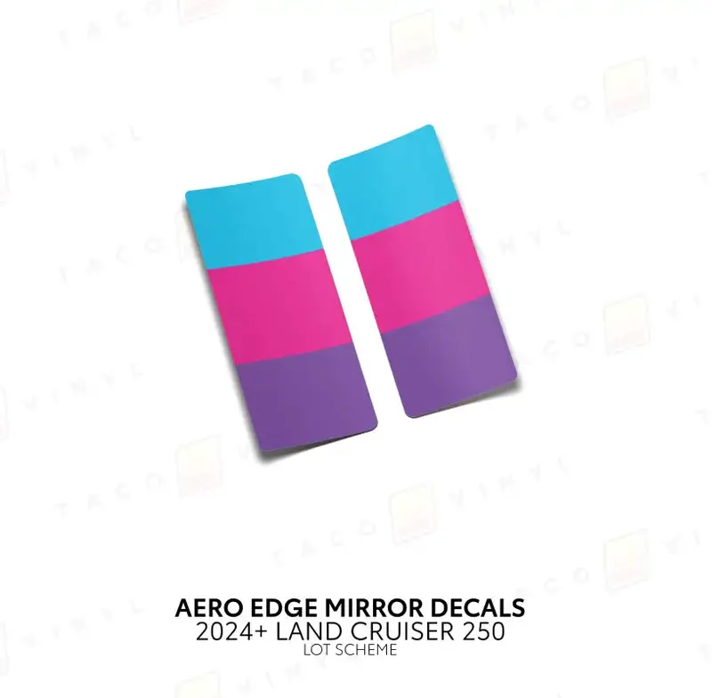 2024+ Aero Edge Mirror Decals For Land Cruiser 250 17