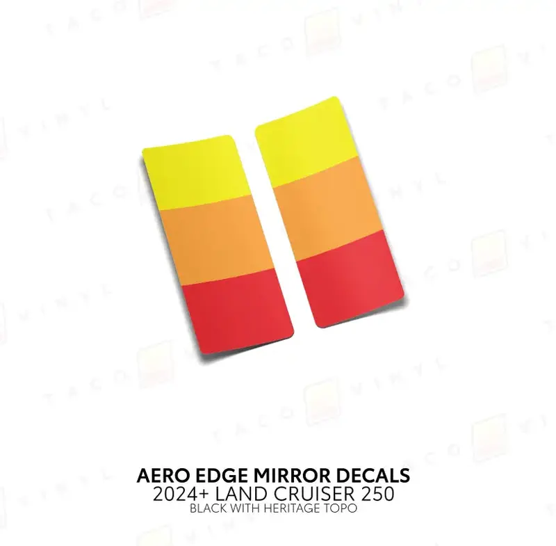 2024+ Aero Edge Mirror Decals For Land Cruiser 250 18