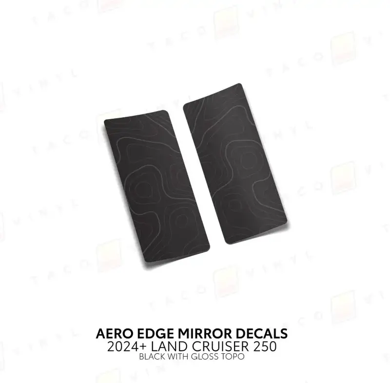 2024+ Aero Edge Mirror Decals For Land Cruiser 250 2