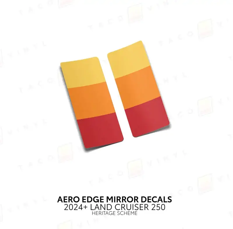 2024+ Aero Edge Mirror Decals For Land Cruiser 250 3