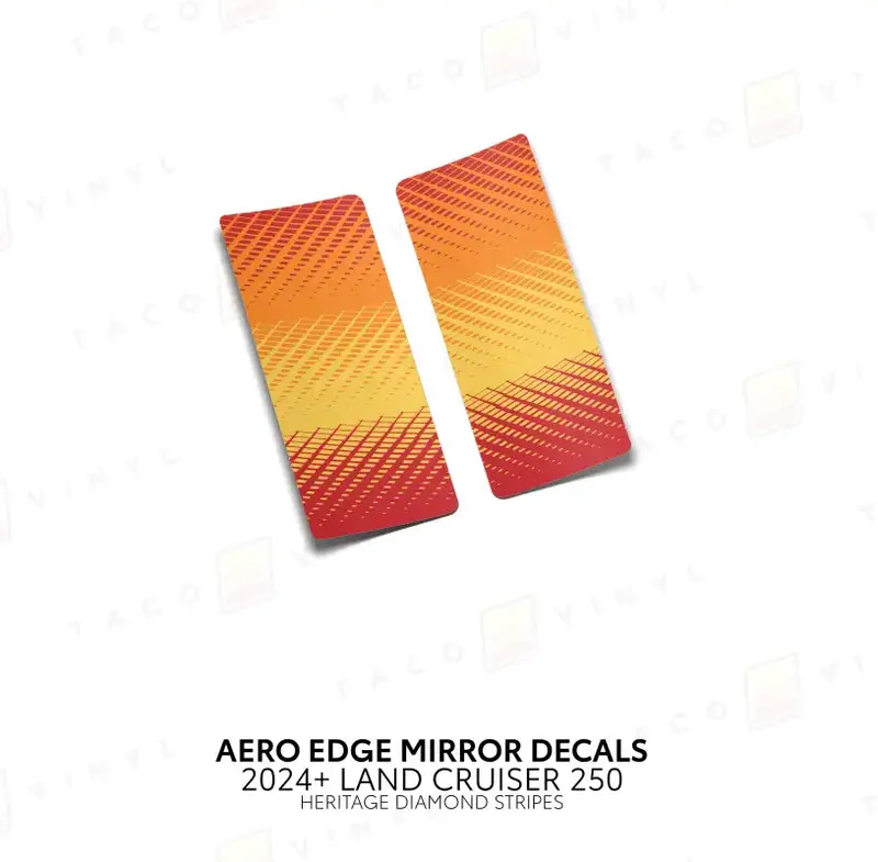 2024+ Aero Edge Mirror Decals For Land Cruiser 250 4