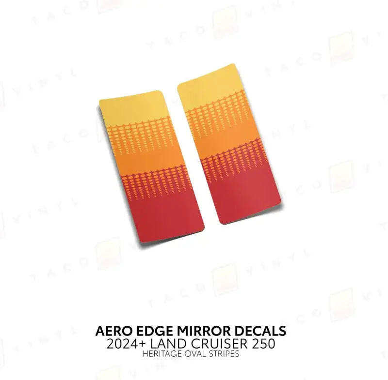 2024+ Aero Edge Mirror Decals For Land Cruiser 250 6