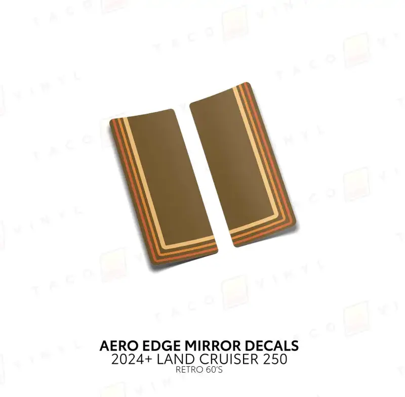 2024+ Aero Edge Mirror Decals For Land Cruiser 250 8
