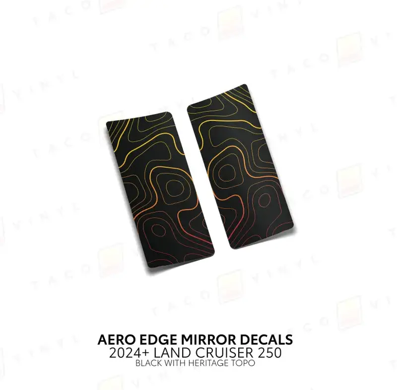 2024+ Aero Edge Mirror Decals For Land Cruiser 250 8