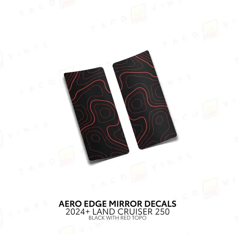 2024+ Aero Edge Mirror Decals For Land Cruiser 250 9