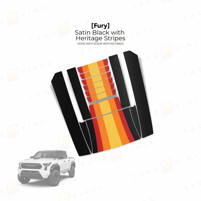 2024+  Fury Hood Scoop Stamp (W/ No Fangs) For Tacoma 6