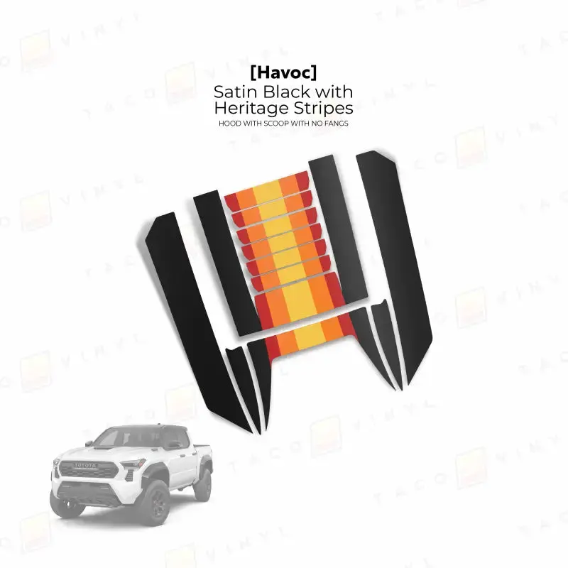 2024+  Havoc Hood Scoop Stamp (W/ No Fangs) For Tacoma 1