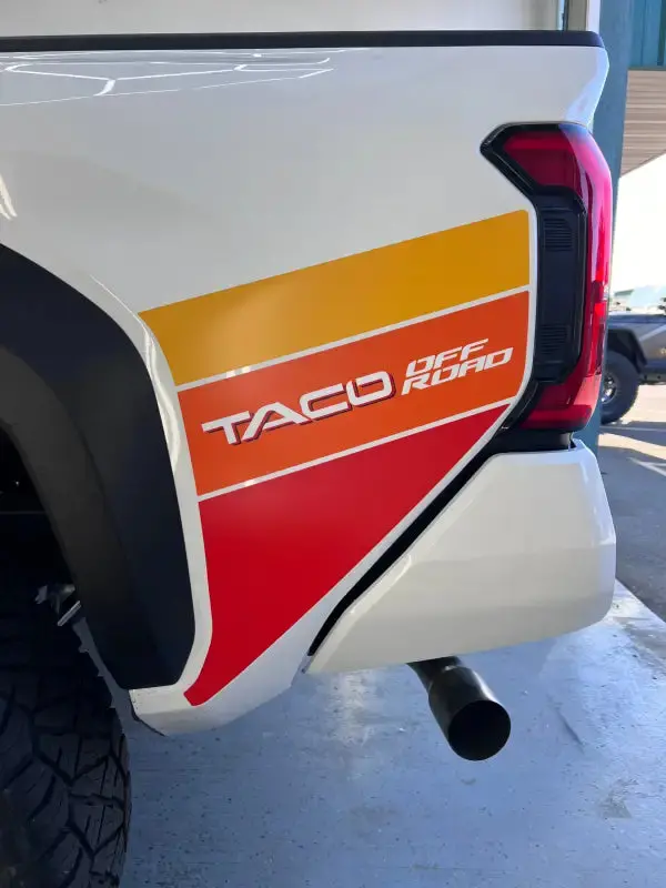2024+ Lower Bedside Decals - Taco Graphics For Tacoma 2