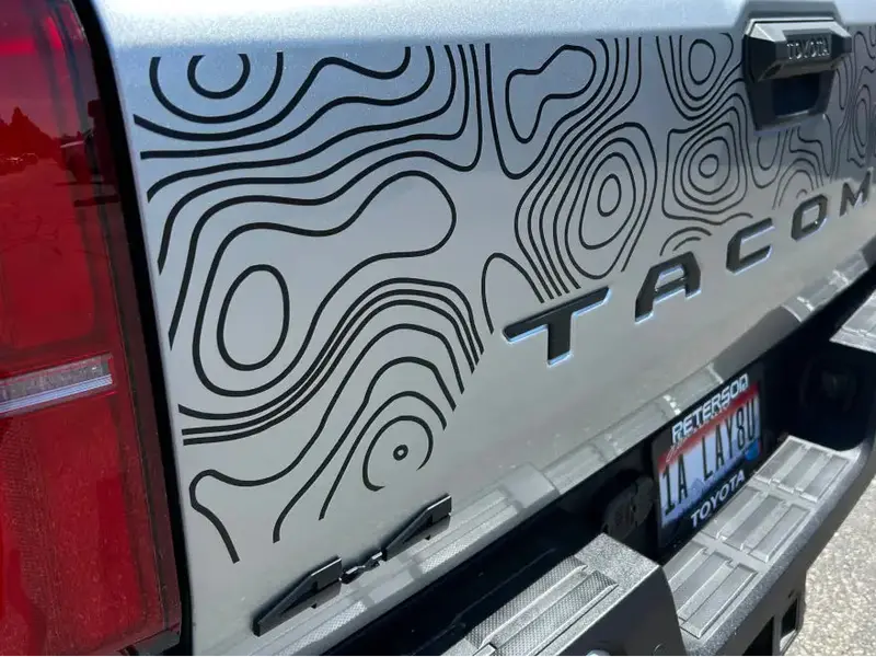 2024+  Tailgate Topo Decal For Tacoma 1