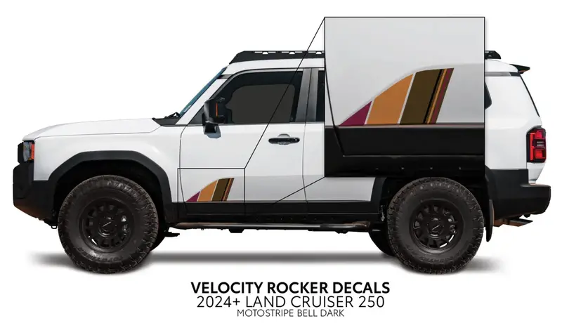 2024+ Velocity Lower Rocker Decals For Land Cruiser 250 11