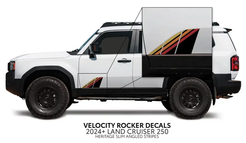 2024+ Velocity Lower Rocker Decals For Land Cruiser 250 17