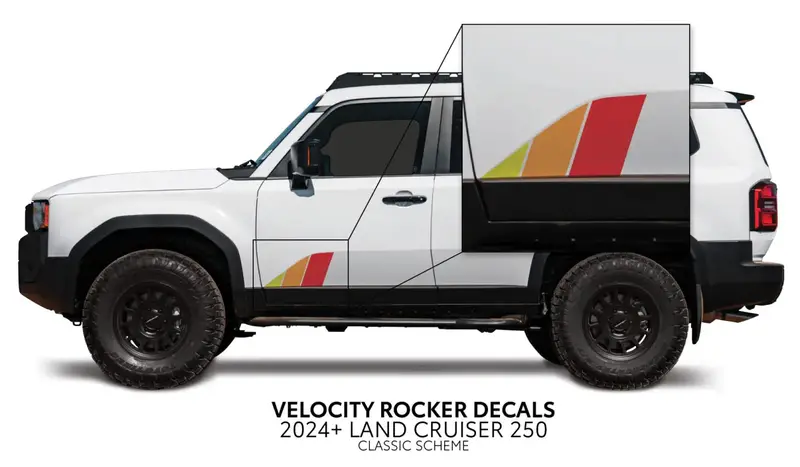 2024+ Velocity Lower Rocker Decals For Land Cruiser 250 3