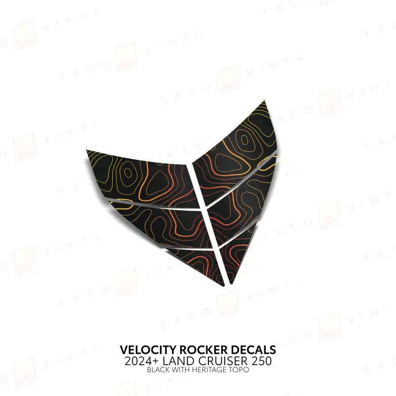 2024+ Velocity Lower Rocker Decals For Land Cruiser 250 4