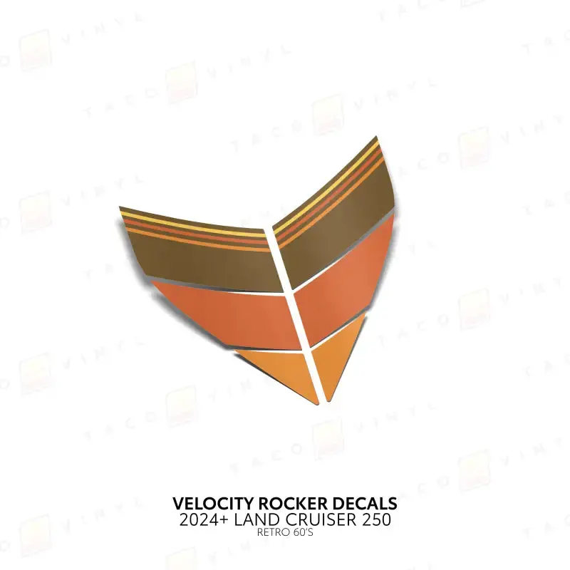 2024+ Velocity Lower Rocker Decals For Land Cruiser 250 6