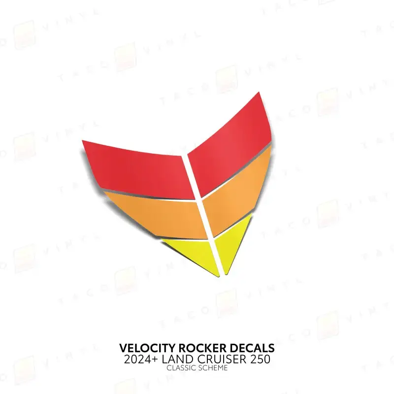 2024+ Velocity Lower Rocker Decals For Land Cruiser 250 8