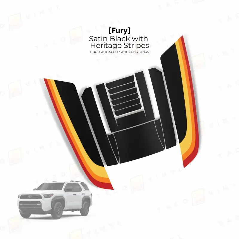 2025+  Fury Hood Scoop Stamp (W/ Long Fangs) For 4Runner 1
