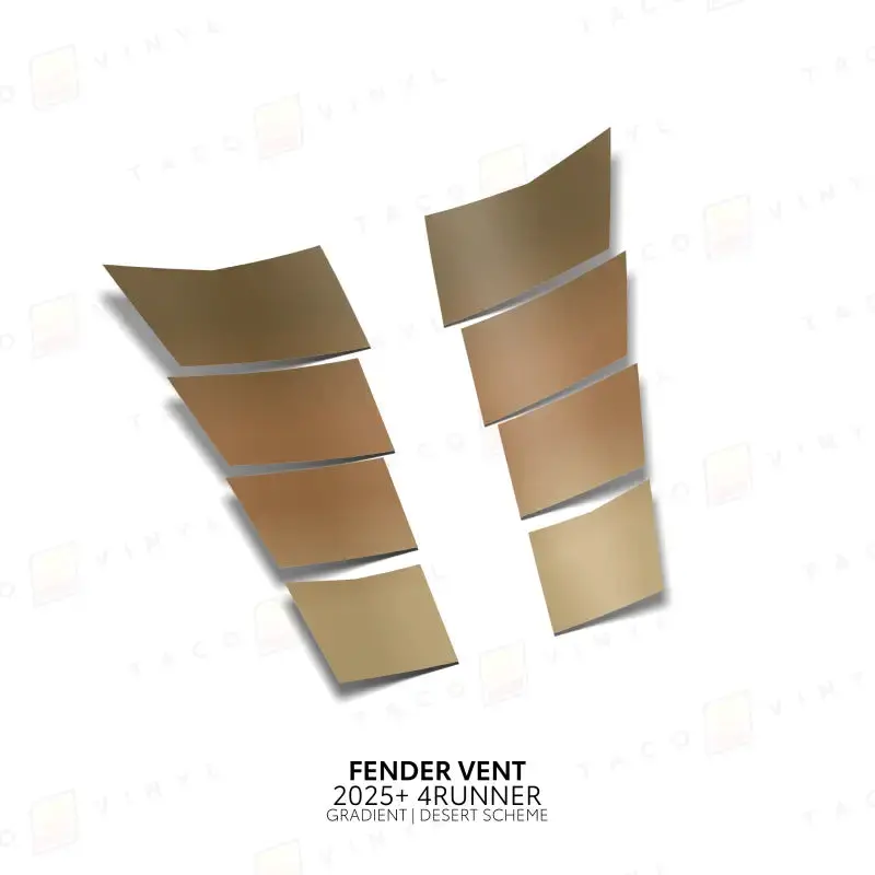 2025+ Gradient Fender Vents For 4Runner 9