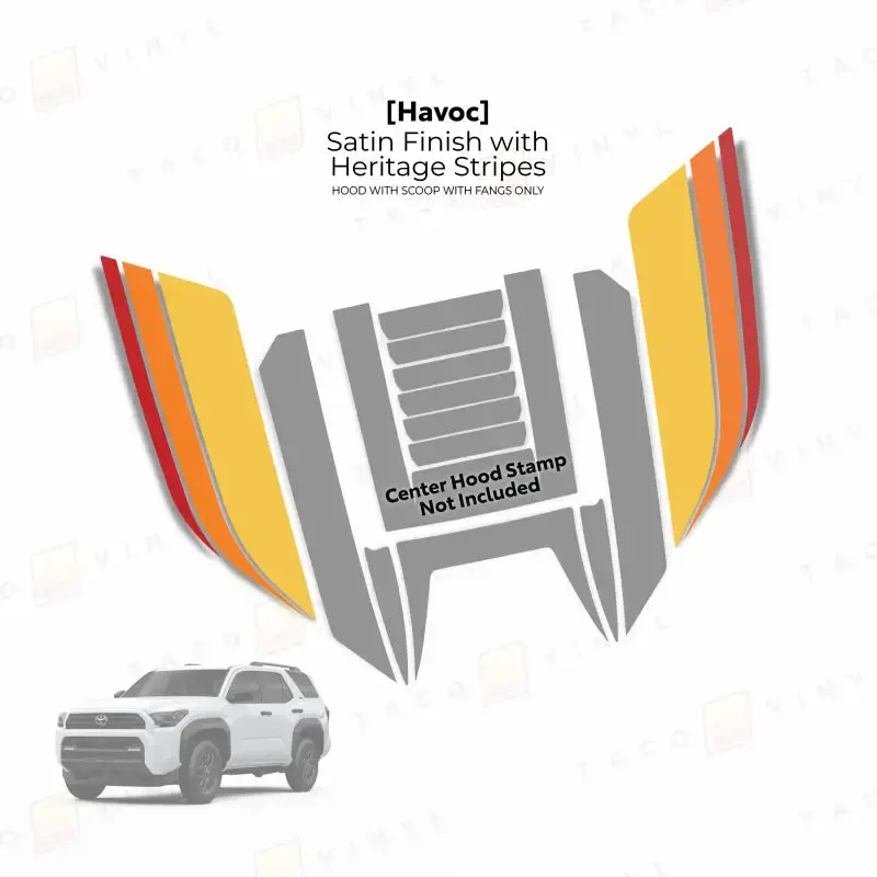 2025+  Havoc Hood Scoop Stamp (W/ Fangs Only) For 4Runner 1