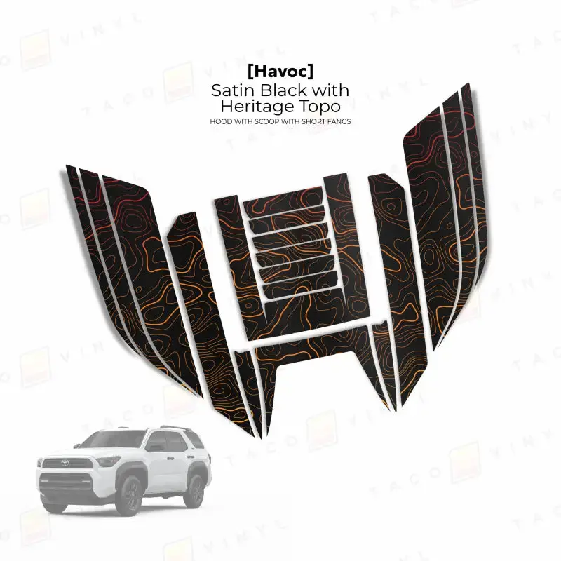 2025+  Havoc Hood Scoop Stamp (W/ Short Fangs) For 4Runner 10