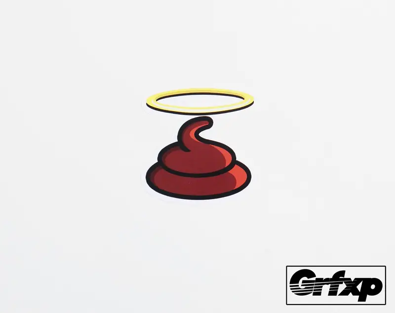 21 Jump Street Angel Poop Printed Sticker (Two Pack) 1