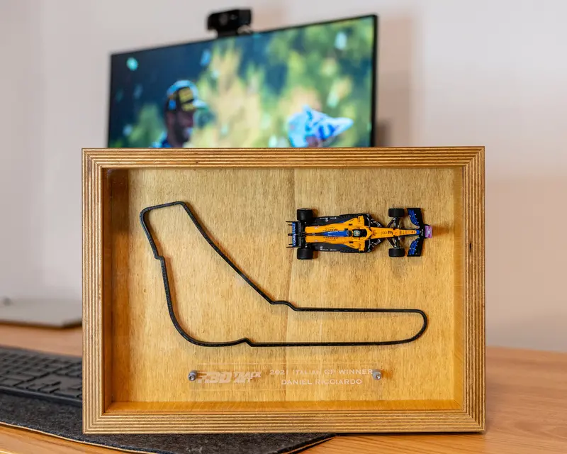 3D Monza With 1:43 2021 Daniel Ricciardo F1 Italian Gp Winner -- 3D Track Art 1