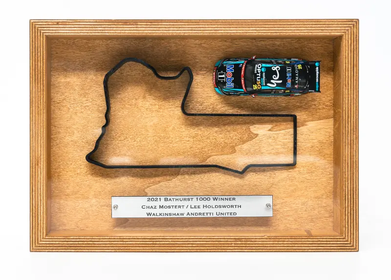 3D Mt Panorama With 1:43 2021 Bathurst Winner -- Custom Framed -- 3D Track Art 1