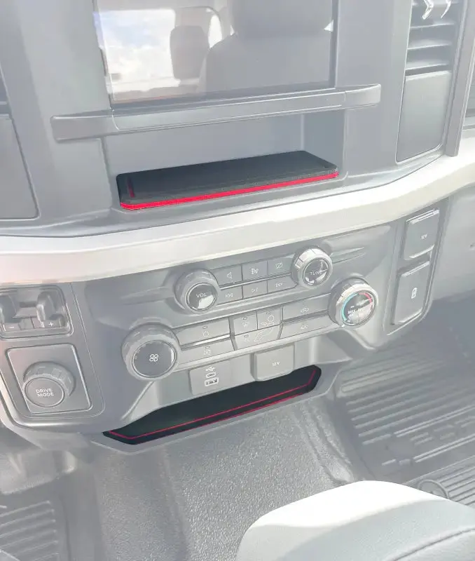 8" Display Screen Center Dash Cubby Foam Inserts Fits 2023-2026 Ford Super Duty 1