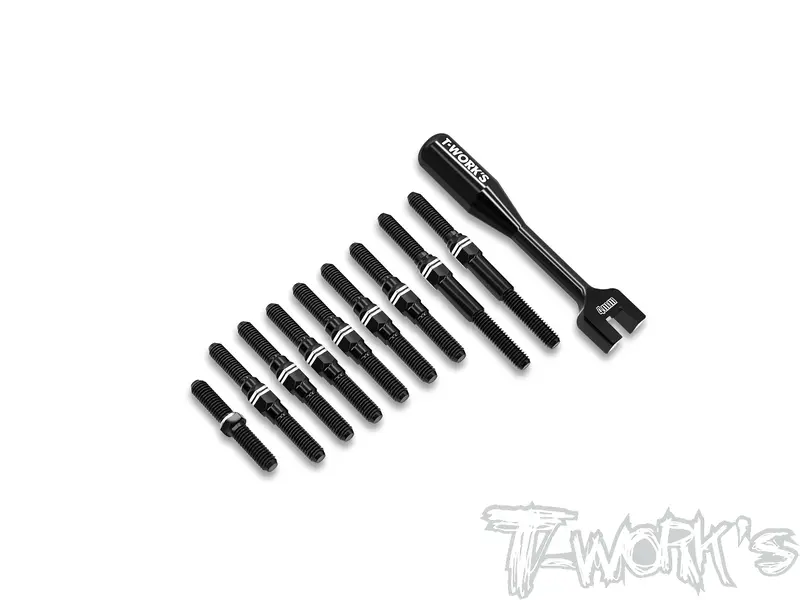 Abb-Bd12  Alum.7075-T6 .Black Coating Turnbuckle Set ( For Yokomo Bd11/ Bd12 ) 1